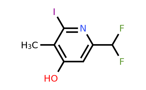 6-(Difluoromethyl)-4-hydroxy-2-iodo-3-methylpyridine