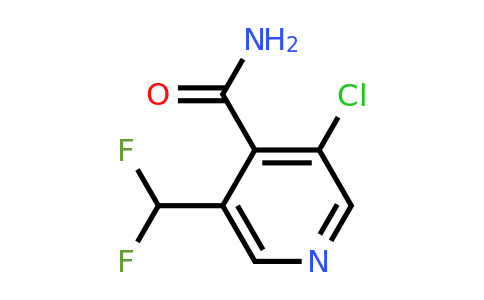 1805201-52-8 | 3-Chloro-5-(difluoromethyl)pyridine-4-carboxamide