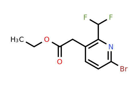 1805202-41-8 | Ethyl 6-bromo-2-(difluoromethyl)pyridine-3-acetate