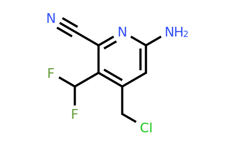 6-Amino-4-(chloromethyl)-2-cyano-3-(difluoromethyl)pyridine