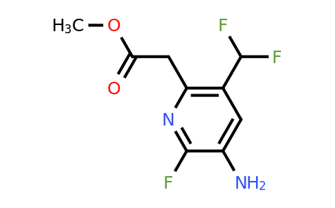 1805211-99-7 | Methyl 3-amino-5-(difluoromethyl)-2-fluoropyridine-6-acetate