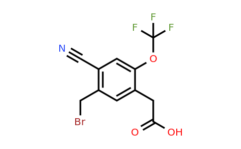 1805215-30-8 | 5-Bromomethyl-4-cyano-2-(trifluoromethoxy)phenylacetic acid