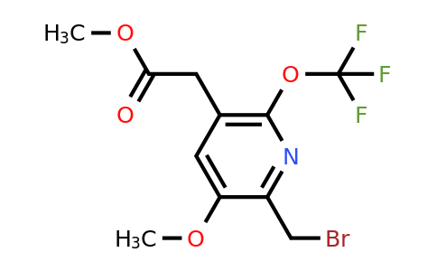 1805216-52-7 | Methyl 2-(bromomethyl)-3-methoxy-6-(trifluoromethoxy)pyridine-5-acetate
