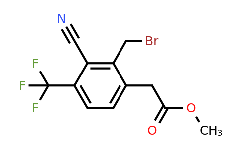 1805216-63-0 | Methyl 2-bromomethyl-3-cyano-4-(trifluoromethyl)phenylacetate