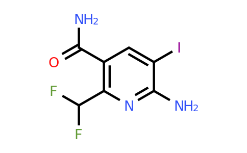 2-Amino-6-(difluoromethyl)-3-iodopyridine-5-carboxamide