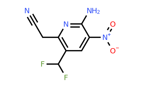 1805219-55-9 | 2-Amino-5-(difluoromethyl)-3-nitropyridine-6-acetonitrile