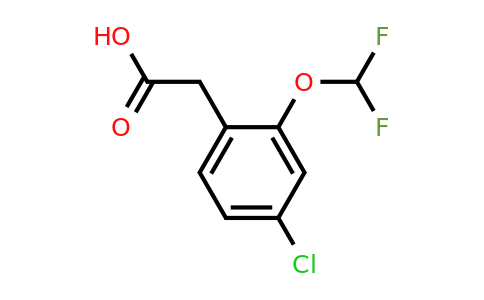 1805220-74-9 | 4-Chloro-2-(difluoromethoxy)phenylacetic acid