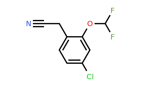1805220-89-6 | 4-Chloro-2-(difluoromethoxy)phenylacetonitrile