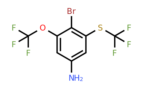1805221-68-4 | 4-Bromo-3-trifluoromethoxy-5-(trifluoromethylthio)aniline