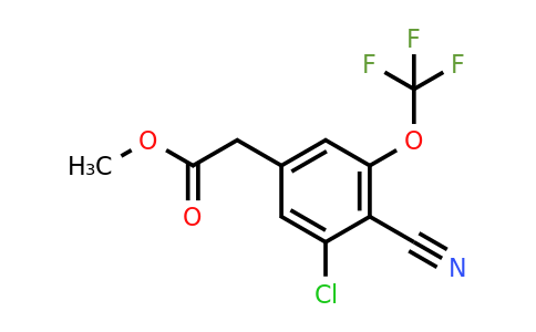 1805222-31-4 | Methyl 3-chloro-4-cyano-5-(trifluoromethoxy)phenylacetate