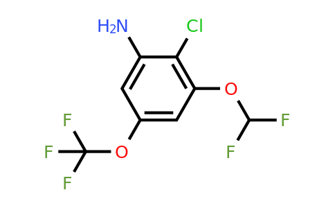 1805222-32-5 | 2-Chloro-3-difluoromethoxy-5-(trifluoromethoxy)aniline