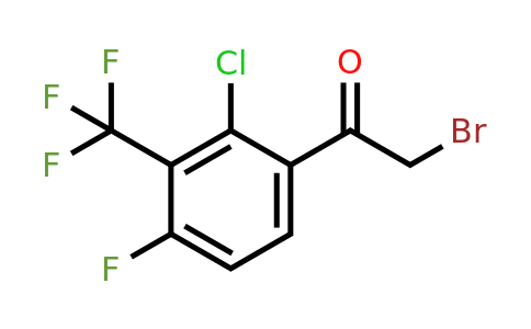 1805222-59-6 | 2'-Chloro-4'-fluoro-3'-(trifluoromethyl)phenacyl bromide