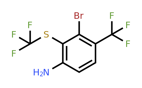 1805222-78-9 | 3-Bromo-4-trifluoromethyl-2-(trifluoromethylthio)aniline