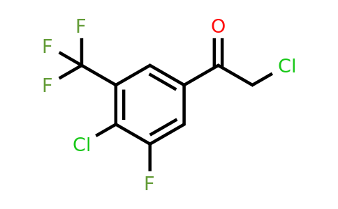 1805222-87-0 | 4'-Chloro-3'-fluoro-5'-(trifluoromethyl)phenacyl chloride