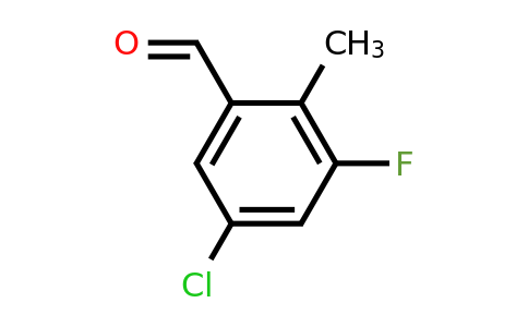 1805225-92-6 | 5-Chloro-3-fluoro-2-methylbenzaldehyde