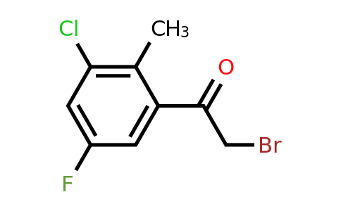 1805227-13-7 | 3'-Chloro-5'-fluoro-2'-methylphenacyl bromide