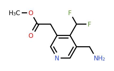 Methyl 3-(aminomethyl)-4-(difluoromethyl)pyridine-5-acetate