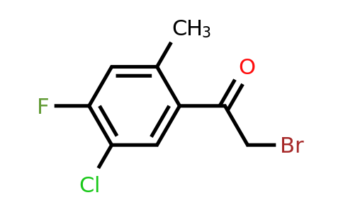 1805227-18-2 | 5'-Chloro-4'-fluoro-2'-methylphenacyl bromide