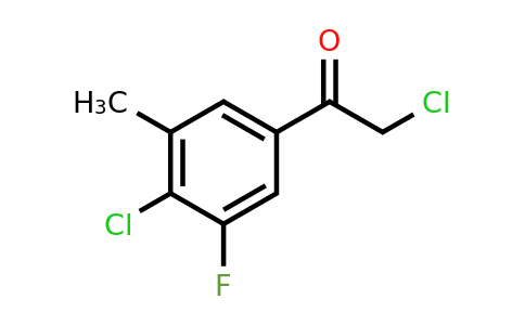 1805227-23-9 | 4'-Chloro-3'-fluoro-5'-methylphenacyl chloride