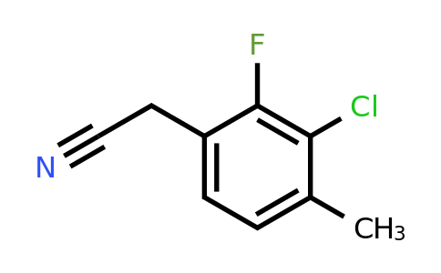 1805227-40-0 | 3-Chloro-2-fluoro-4-methylphenylacetonitrile