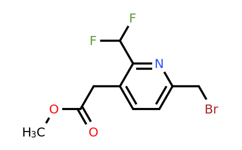 Methyl 6-(bromomethyl)-2-(difluoromethyl)pyridine-3-acetate