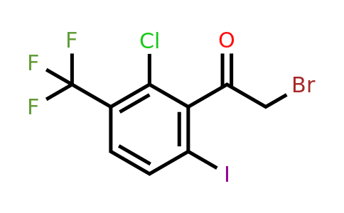 1805228-43-6 | 2'-Chloro-6'-iodo-3'-(trifluoromethyl)phenacyl bromide