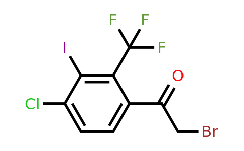 1805228-48-1 | 4'-Chloro-3'-iodo-2'-(trifluoromethyl)phenacyl bromide