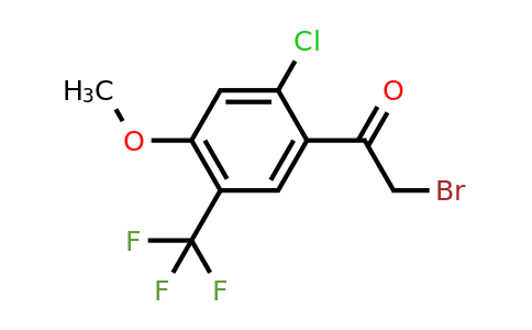 1805228-78-7 | 2'-Chloro-4'-methoxy-5'-(trifluoromethyl)phenacyl bromide