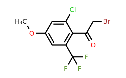 1805230-67-4 | 2'-Chloro-4'-methoxy-6'-(trifluoromethyl)phenacyl bromide