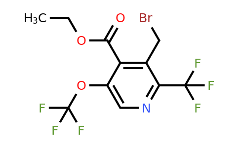 Ethyl 3-(bromomethyl)-5-(trifluoromethoxy)-2-(trifluoromethyl)pyridine-4-carboxylate