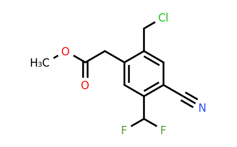 1805233-53-7 | Methyl 2-chloromethyl-4-cyano-5-(difluoromethyl)phenylacetate