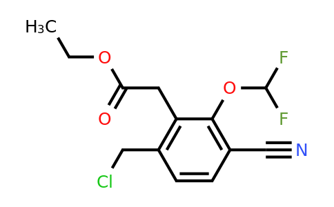 1805235-50-0 | Ethyl 6-chloromethyl-3-cyano-2-(difluoromethoxy)phenylacetate
