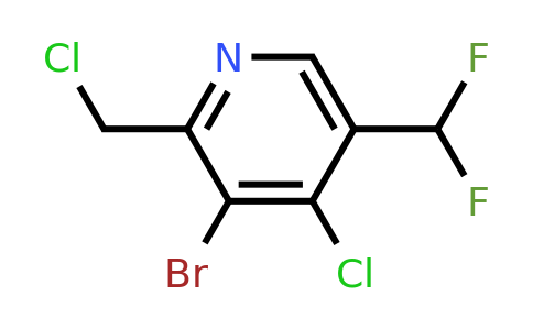 3-Bromo-4-chloro-2-(chloromethyl)-5-(difluoromethyl)pyridine