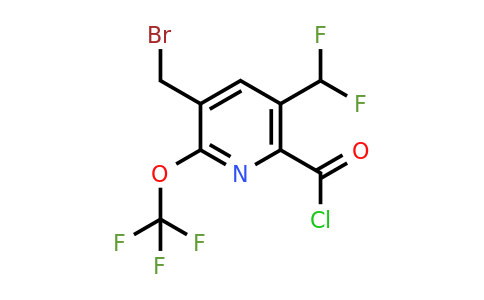3-(Bromomethyl)-5-(difluoromethyl)-2-(trifluoromethoxy)pyridine-6-carbonyl chloride