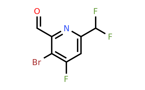 3-Bromo-6-(difluoromethyl)-4-fluoropyridine-2-carboxaldehyde
