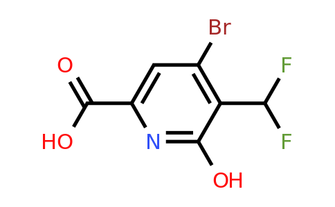 4-Bromo-3-(difluoromethyl)-2-hydroxypyridine-6-carboxylic acid