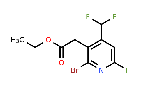 Ethyl 2-bromo-4-(difluoromethyl)-6-fluoropyridine-3-acetate
