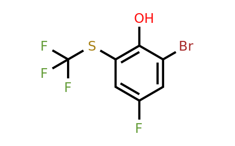 1805249-22-2 | 2-Bromo-4-fluoro-6-(trifluoromethylthio)phenol