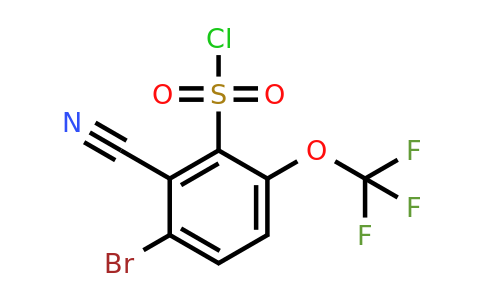 1805249-54-0 | 3-Bromo-2-cyano-6-(trifluoromethoxy)benzenesulfonyl chloride