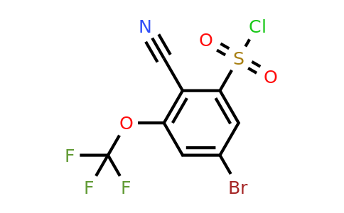 1805249-62-0 | 5-Bromo-2-cyano-3-(trifluoromethoxy)benzenesulfonyl chloride