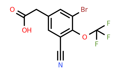 1805250-01-4 | 3-Bromo-5-cyano-4-(trifluoromethoxy)phenylacetic acid