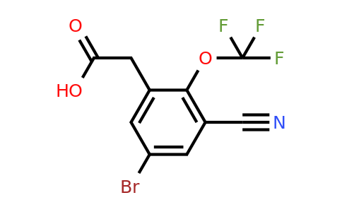 1805250-07-0 | 5-Bromo-3-cyano-2-(trifluoromethoxy)phenylacetic acid