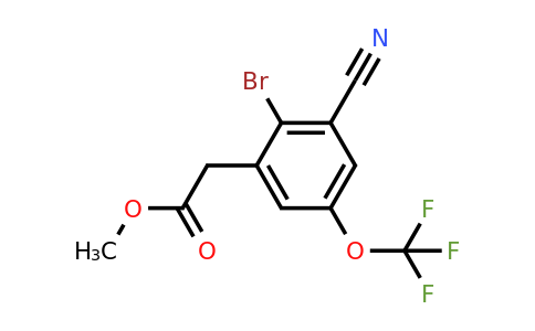 1805250-18-3 | Methyl 2-bromo-3-cyano-5-(trifluoromethoxy)phenylacetate
