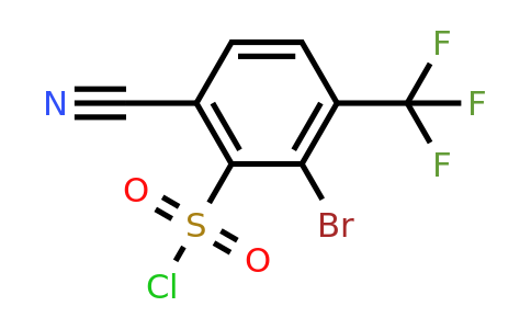 1805250-43-4 | 2-Bromo-6-cyano-3-(trifluoromethyl)benzenesulfonyl chloride