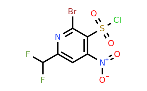 2-Bromo-6-(difluoromethyl)-4-nitropyridine-3-sulfonyl chloride