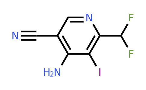 1805261-41-9 | 4-Amino-5-cyano-2-(difluoromethyl)-3-iodopyridine