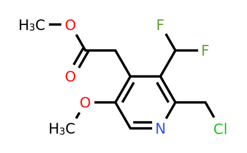 1805263-23-3 | Methyl 2-(chloromethyl)-3-(difluoromethyl)-5-methoxypyridine-4-acetate