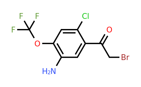 1805265-78-4 | 5'-Amino-2'-chloro-4'-(trifluoromethoxy)phenacyl bromide