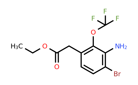 1805266-13-0 | Ethyl 3-amino-4-bromo-2-(trifluoromethoxy)phenylacetate