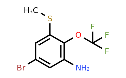 1805266-59-4 | 3-Amino-5-bromo-2-(trifluoromethoxy)thioanisole